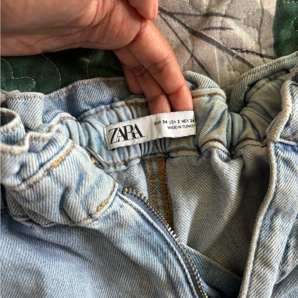 Zara Sky Blue Denim Jeans - Picture 3 of 3